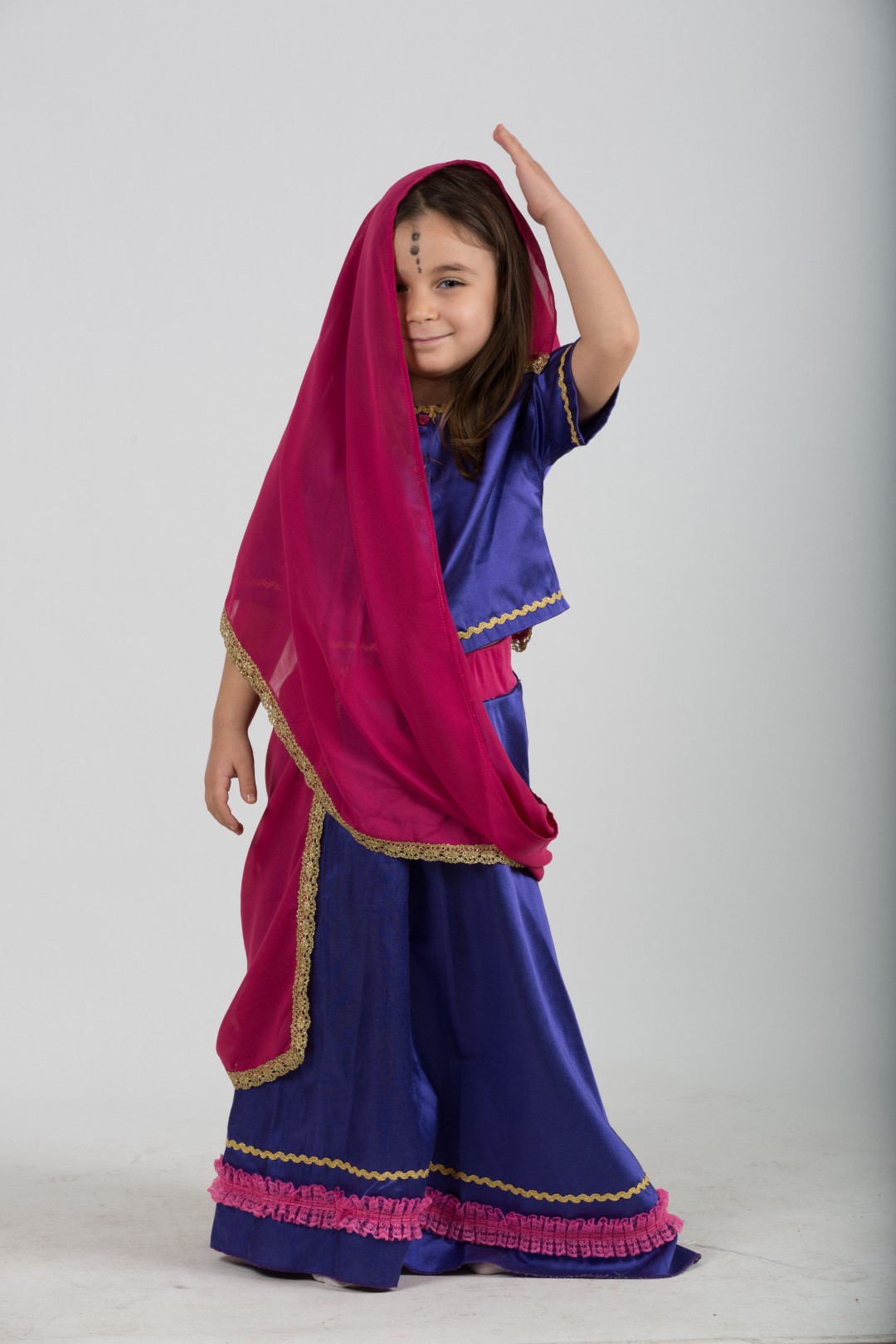 Çocuk Hintli Kız Kostümü