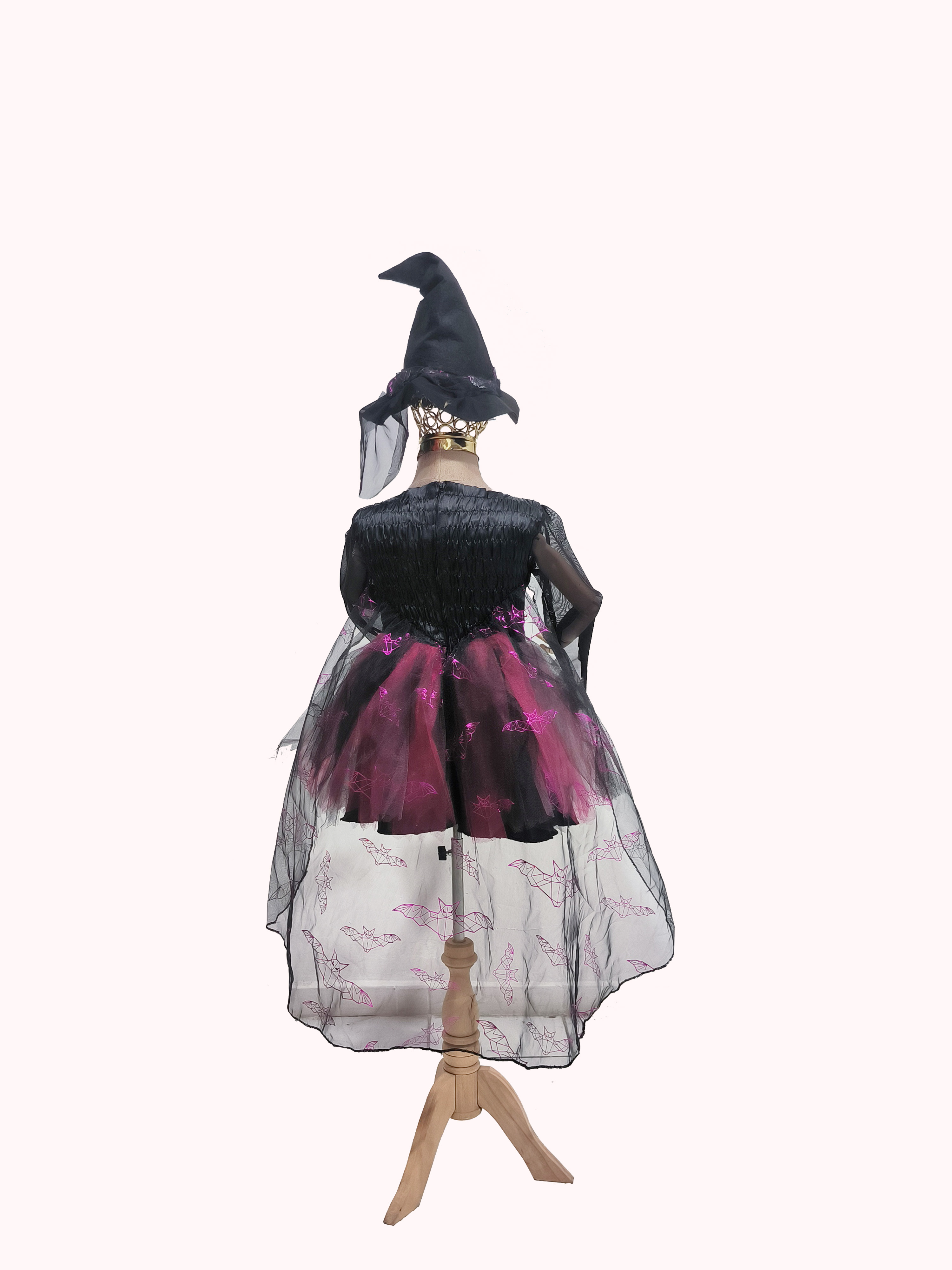 Yarasa-Detaylı-Kız-Çocuk-Cadı-Kostümü
