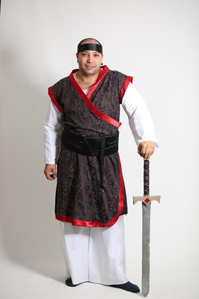 beyaz-siyah-samuray-japon-erkek-kostumu